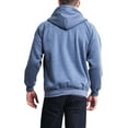 thumbnail image 2 of G-Style USA Men's Heavyweight Zip-Up Hoodie Sweatshirt HL13102 - Denim Blue - Large, 2 of 7