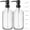 Clear, variant on GM GMISUN Amber Glass Soap Dispenser, 17oz Brown Glass Bottle with Pump for Kitchen and Bathroom