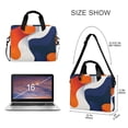 thumbnail image 3 of FORMRS 16" Laptop Bag Carrying Sleeve Case with Handle Travel Shoulder Briefcase, Blue Abstract Wavy, 3 of 8