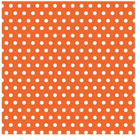 Orange with Polka Dots Jumbo Gift Wrap