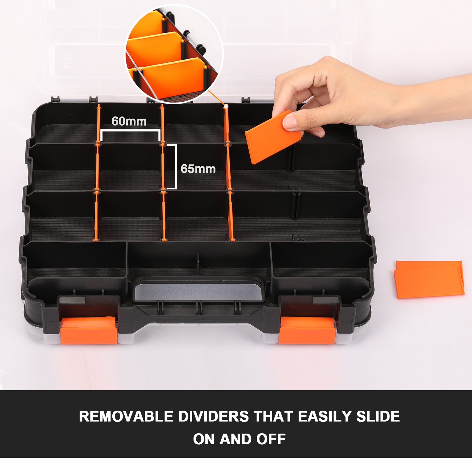 CASOMAN 34-Compartment Double-Sided Tool Organizer photo 3