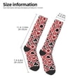 thumbnail image 2 of Naloa Poker Thigh High Socks Extra Long Stretchy Sock Women Over Knee High Opaque Stocking Daily Wear, 2 of 6