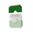 thumbnail image 4 of Re de pelo 2 en 1, herramienta de peluquería, re de pelo con puntas abiertas para niñas y mujeres Verde, 4 of 8