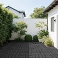 thumbnail image 2 of 44 Packs 12x12 Inch Dark Gray ZZ Style Interlocking Deck Tiles 0.8" Thick PP DIY Modular Floor Tiles for Indoor Outdoor Courtyard Balcony Bathroom, 2 of 9