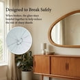 thumbnail image 6 of YAURA 36"×24" Irregular Asymmetrical Wall Mirror, Solid Wood Walnut Frame, Mid-Century Modern Decorative Mirror for Living Room, Entryway, Bedroom, 6 of 9