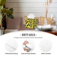 thumbnail image 3 of Leather Tissue Box Cover Square - Leopard bright yellow print Waterproof Tissue Box Holder Paper Case Organizer Dispenser for Modern Home Office Room Home Bathroom Decor, 3 of 7