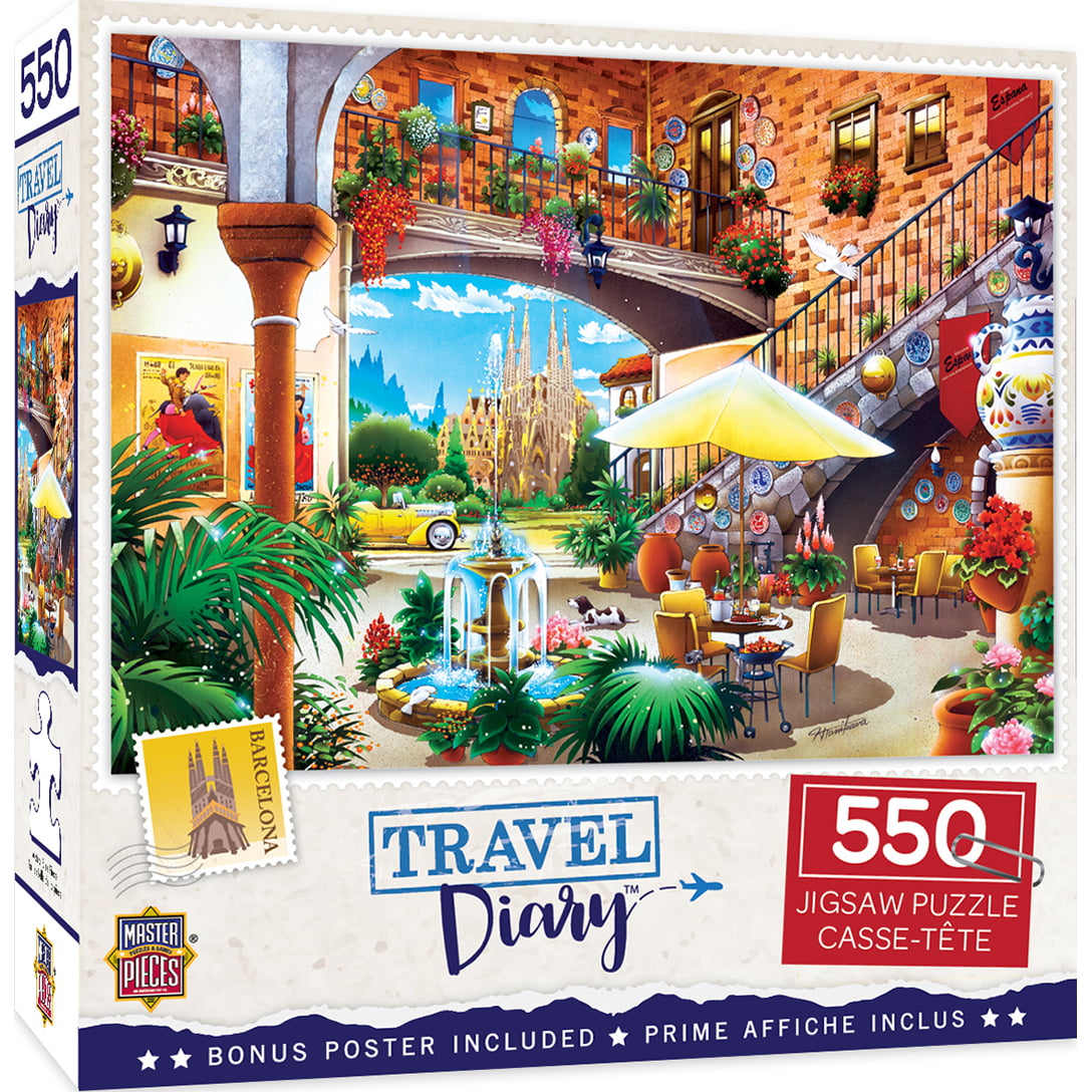 NEW Puzzlebug 500 Piece Jigsaw Puzzle ~ Candy Stand at Boqueria Market 