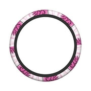 XMXY Car Steering Wheel Cover, Pink Wall Graffiti Non-Slip Jeep Truck Universal Elastic Steering Wheel Protector 15 inch