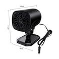 thumbnail image 2 of Car Heater Demister Defroster Winter/Cold Weather Anti-Fog for Vehicle Fog Windshield Defogging Foggy 12V Black, 2 of 8