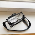 thumbnail image 4 of WDOplteas Chain Commute Bag Fashion Crossbody Bag Transparente Elegante para Viajes (negro), 4 of 9