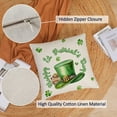 thumbnail image 2 of St Patricks Day Throw Pillow Covers 18x18 Set of 4 Saint Patricks Day Pillow Covers green Shamrock Clover Lucky Truck Pillow Covers Cushion Covers Pillow Cases for Home Outdoor Decorations (18 inch), 2 of 5