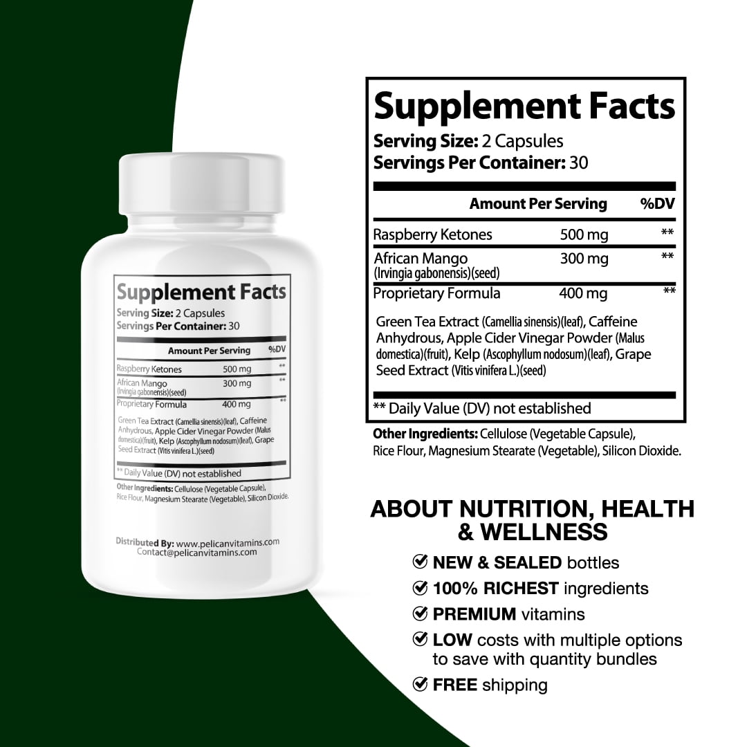 Metaboflex- Keto & Weight Support- 2 Bottles- 120 Capsules- Dr. Pelican