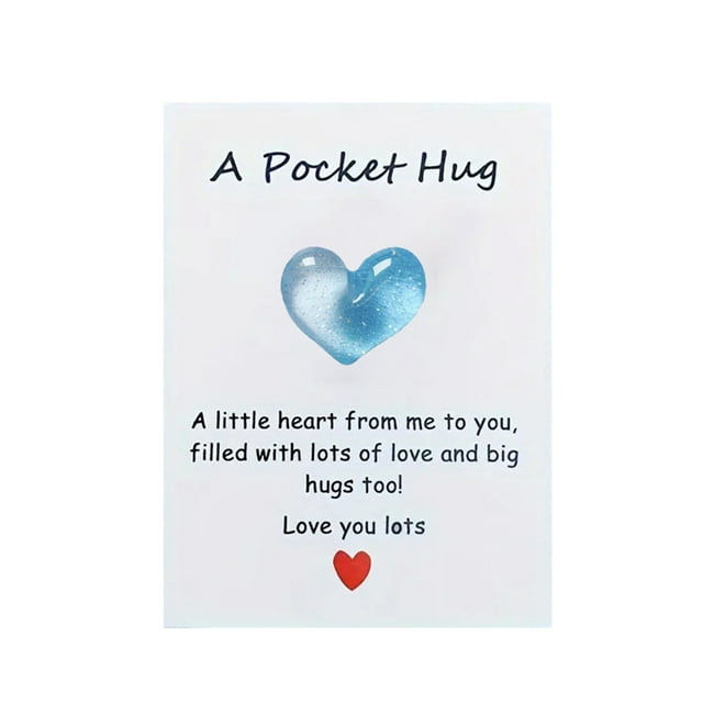 Pocket Hug Heart With Greeting Cards Ittle Heart Pocket Hug Carry Heartwarming Message To Hug Whoever Needs Cute Decorations Gift For Birthday Valentines Thanksgiving