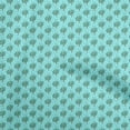 thumbnail image 1 of oneOone Viscose Jersey Aquamarine Green Fabric Floral Sewing Craft Projects Fabric Prints By Yard 60 Inch Wide, 1 of 4