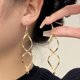 thumbnail image 2 of Pendientes con diseño avanzado de nicho con personalidad coreana, diseño de onda curva en espiral y aguja de plata S925, 2 of 6