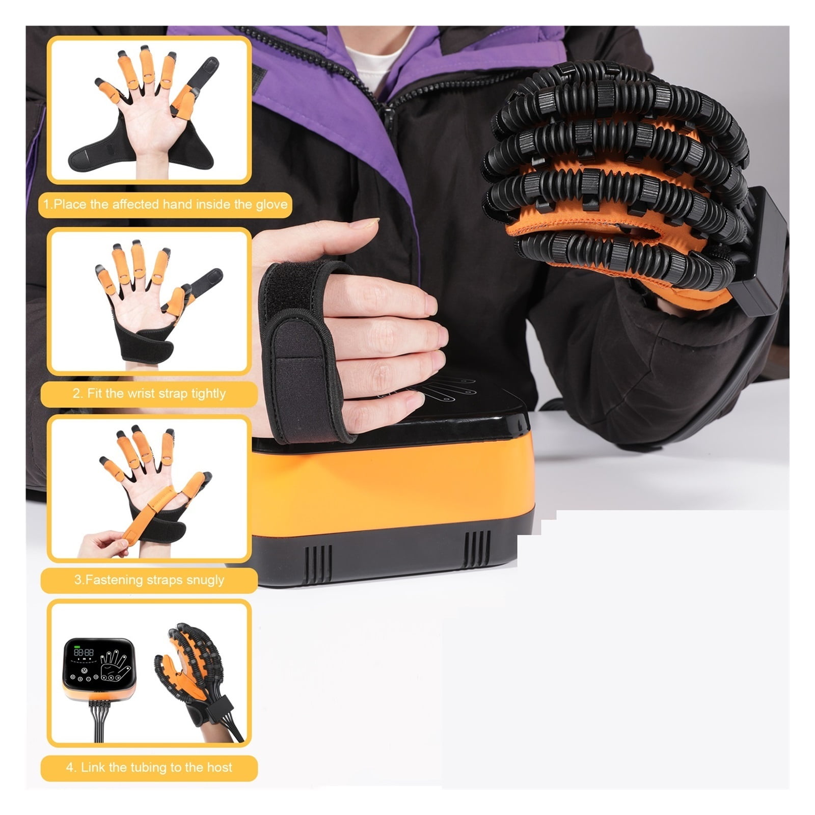 Rehabilitation Robot Glove Hand Device For Stroke Hemiplegia Hand Function Recovery Finger Trainer Surgery Recovery ,Bionic Technology