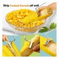 thumbnail image 4 of Corn Peeler for Corn on the Cob, Corn Stripper, Corn Holder, Stainless Steel Corn on the Cob Stripper Tool, New Long Handle Corn Cutter, Easy Clean Corn Cob Peeler for Home Kitchen & Outdoor Dining, 4 of 8