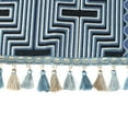 thumbnail image 3 of Unique Bargains Table Runner with Tassel Embroidery Table Flags Blue 13"x79", 3 of 5