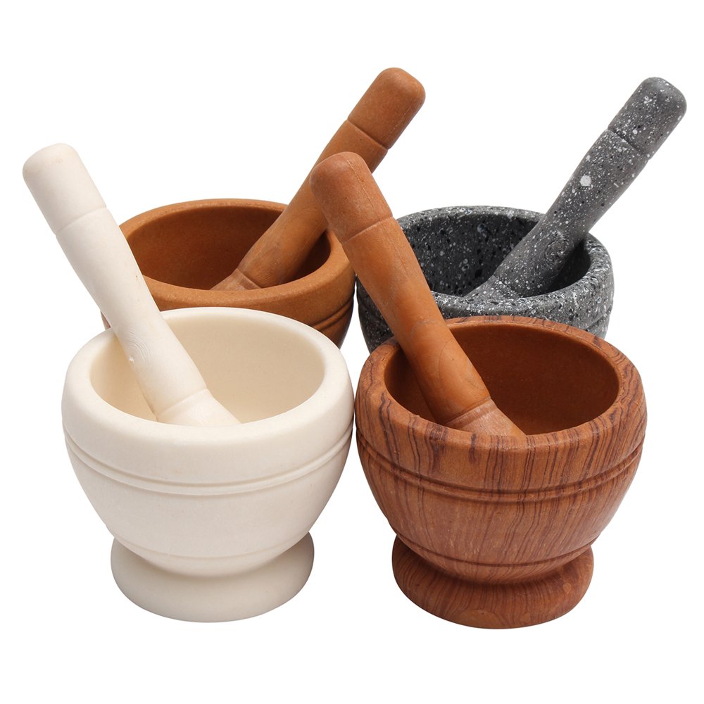 1Pcs Resin Pestle & Mortar Set