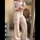 thumbnail image 5 of Conjunto de Dos Piezas para Mujer: Blazer Corto, Chaqueta y Pantalón de Trabajo de Cintura Alta y Pierna Caqui XXL, 5 of 6