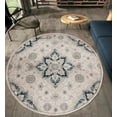 thumbnail image 2 of United Weavers Century Area Rug 4500 11326 Celeste Beige Bulbs Angled, 2 of 2