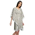 thumbnail image 5 of Moomaya Cutwork Lace Beach Kaftan For Women Printed Bikini Caftan Plus Size, 5 of 5