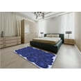 thumbnail image 5 of Ahgly Company Machine Washable Indoor Square Transitional Denim Dark Blue Area Rugs, 4' Square, 5 of 7