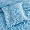 thumbnail image 4 of Home Soft Things 4 Piece Quilted Satin Bedspread Set - Aquatic - Oversize Queen (110" x 120"), 4 of 7