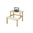 thumbnail image 2 of Student Desk - white/yellow, 2 of 2