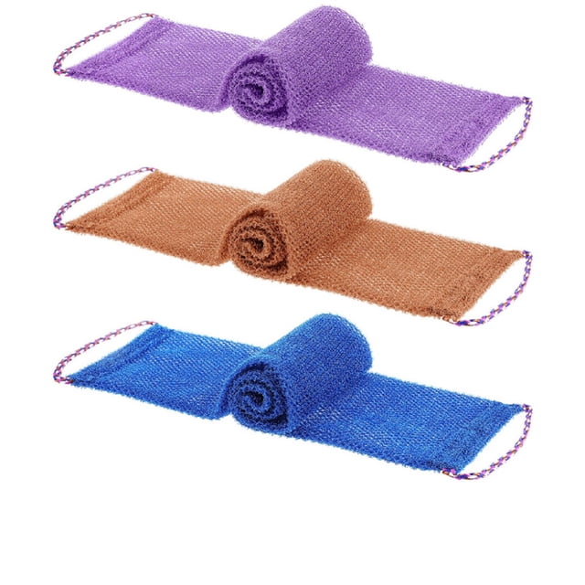 Under 10 Bath Towel 3 Pack Set African Net Sponge Bath Towels Wash Cloth Body Scrubbers for Use In Shower African Exfoliating Net for Back Scrubber Skin Smoother Body Net Exfoliator