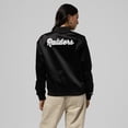 thumbnail image 2 of Women's Mitchell & Ness  Black Las Vegas Raiders Full-Snap Satin Jacket, 2 of 7
