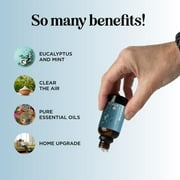 Breathe Easy Mint & Eucalyptus Essential Oil Blend - Calming Sleep Essential Oil for Diffuser - Maple Holistics Peppermint & Tea Tree Essential Oils for Home Aromatherapy