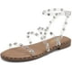 thumbnail image 1 of DREAM PAIRS Sandalias planas de verano con diseño de gladiador para mujer Dream Pairs DFS211, 1 of 5
