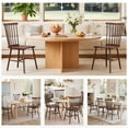 thumbnail image 5 of Homall Wood Windsor Dining Chair Set of 4,Farmhouse Spindle Back Chair for Kitchen & Dining Room, Brown, 5 of 7