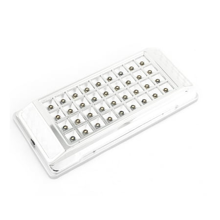 Plastic Roof Domes Unique Bargains Car Interior 36 Rectangle Plastic Casing White Dome Roof Lamp Light 12V ()
