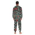 thumbnail image 4 of FORMRS Onesies Pajama for Adults Unisex Hoodie Winter Jumpsuit One Piece Sleepwear, Sizes S-2XL, Green Christmas, 4 of 7