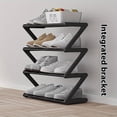 thumbnail image 3 of Z-Shaped Shoe Rack Home Indoor Multi-Layer Dormitory Wall Simple Shoes Storage Rack Multifunctional Storage Rack 4-Tier Floor-Mounted Multi-Layer Shoe Rack, 3 of 8