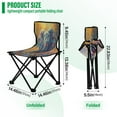 thumbnail image 3 of YAZAOO Camping Chairs Modern Elephant in Colorful Flower Field Pattern Folding chair, 3 of 8