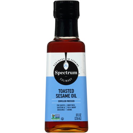 (6 Pack) Spectrum Culinary Unrefined Toasted Sesame Oil  8 fl. oz.