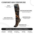 thumbnail image 2 of Sikiie Vintage Gentleman Duck 1 Pairs Compression Socks for Men and Women 15-20 mmHg Running Support Socks, 2 of 7