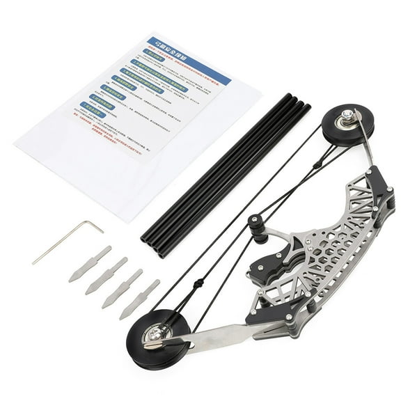 SHARROW Archery 8.6" Mini Compound Bow Set Arrows Kid Toy Children Gift Target Shooting