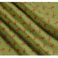 thumbnail image 3 of Soimoi Green Cotton Voile Fabric Fox Animal Fabric Prints By Yard 42 Inch Wide, 3 of 7