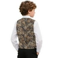 thumbnail image 2 of Garronmavis Duck Camouflage Boys Suit Vest Comfortable Sleevless Fall Winter Warm Outerwear with Pockets Versatile V Neck Adjustable Back Strap Vests Fashion Sleeveless Outerwear, 2 of 7