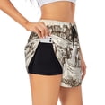 thumbnail image 3 of Lsque Cows On The Farm Printed Women's Running Shorts with Liner Pockets,Elastic Quick Dry Workout Athletic Gym Yoga Shorts,Womens High Waist Shorts-XX-Large, 3 of 9