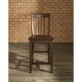 thumbnail image 4 of SCHOOL HOUSE BAR STOOL IN VINTAGE MAHOGANY FINISH WITH 24 INCH SEAT HEIGHT. (SET OF TWO), 4 of 6