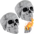 thumbnail image 1 of Gas Log Jmofo imitó el cráneo humano para chimeneas interiores y exteriores, 1 of 5