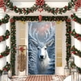 thumbnail image 5 of YIKA 35 X 71 Inch Christmas Door Cover - Santa Claus Pattern - Christmas Day Door Decoration - Festival Party Decoration Christmas Decorations D, 5 of 6