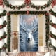 thumbnail image 5 of pstuiky Cubrepuertas navideño de 89 x 180 cm - Diseño de Papá Noel - Decoración navideña para la puerta - Decoración para fiestas y festivales, 5 of 6