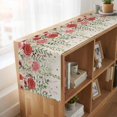 thumbnail image 6 of Table Runners 120 Inches Long Dress Scarves, Pink Valentine's Day Farmhouse Coffee/Dining/Kitchen Table Runner for Living Room, Romantic Roses Weeping Watercolor Rustic 13x120 Inch, 6 of 9