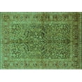 thumbnail image 1 of Ahgly Company Machine Washable Indoor Rectangle Oriental Turquoise Blue Industrial Area Rugs, 5' x 8', 1 of 4